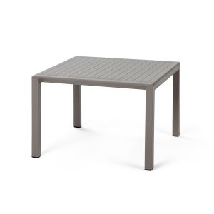 Tavolino quadrato da esterno Aria 60 di Nardi - tortora