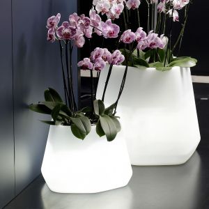 Vaso luminoso da interno e giardino Ops Light Small (a sinistra)