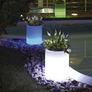 Vaso luminoso in resina Echo Light