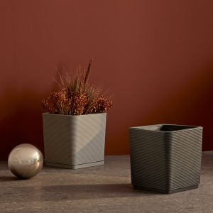 Vaso quadrato 40x40 plastica Thar Teraplast