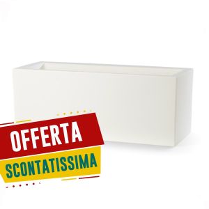Vaso Schio Cassa | Teraplast-100 | cm 100x40 h40-bianco