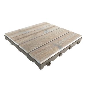 Woodplate Thermowood Bianco | Piastrella in legno