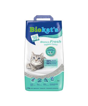 Lettiera agglomerante Bianco Fresh Profumata | Biokat's 10kg 