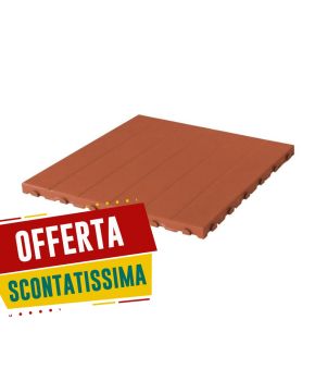 Mattonella in plastica da esterno autobloccante. 