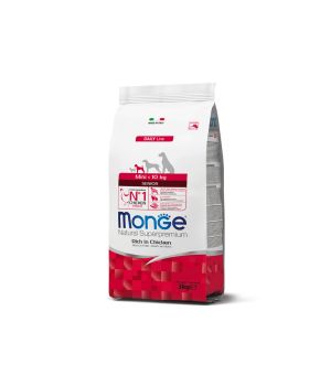 Crocchette Cane Mini Senior Pollo | Monge Natural Superpremium | 3 kg