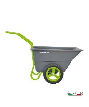 Carriola da giardino in plastica e acciaio Verdemax