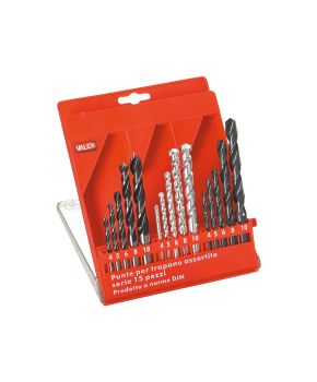 Punte da Trapano n.15 Metallo, Legno e Muro