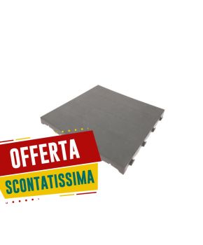 Piastrella in plastica piena grigia per giardino ed esterno