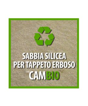 Sabbia Silicea per Prato Sabbiature Top Dressing CAMBIO