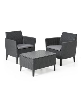 Set Tavolino Grande + 2 Poltrone Salemo | Keter