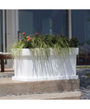 Vaso a cassetta rettangolare in resina Themis