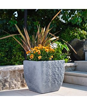 Vaso effetto pietra Lithos Teraplast