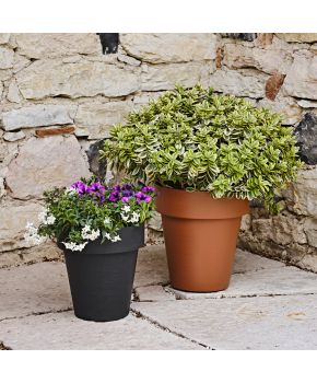 Vaso rotondo da esterno Time Teraplast