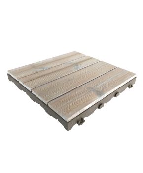 Woodplate Thermowood Bianco | Piastrella in legno