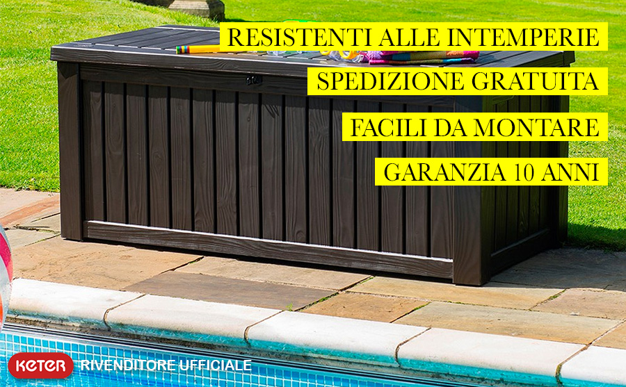 casette da giardino in pvc keter