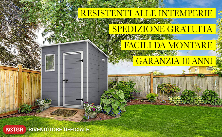 casette da giardino in pvc keter