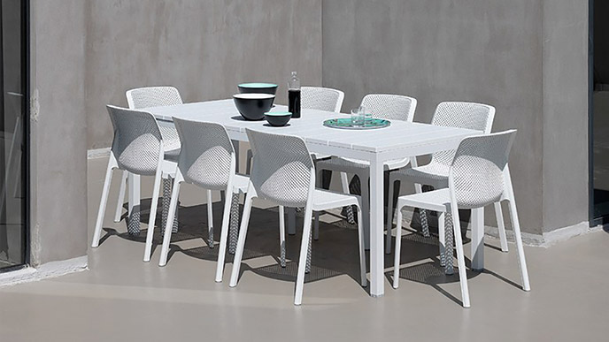 tavolo rettangolare da giardino