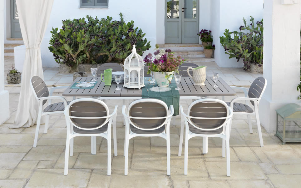 tavolo rettangolare da giardino